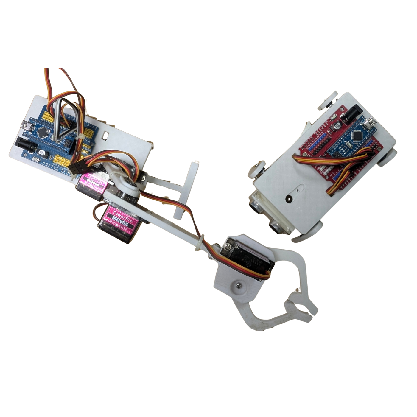 STEM 2-in-1 Robotic Kit Quadruped Dog Robot and 4DOF Robotic Arm - robocraze