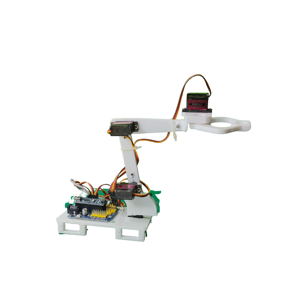 STEM 2-in-1 Robotic Kit Quadruped Dog Robot and 4DOF Robotic Arm - robocraze