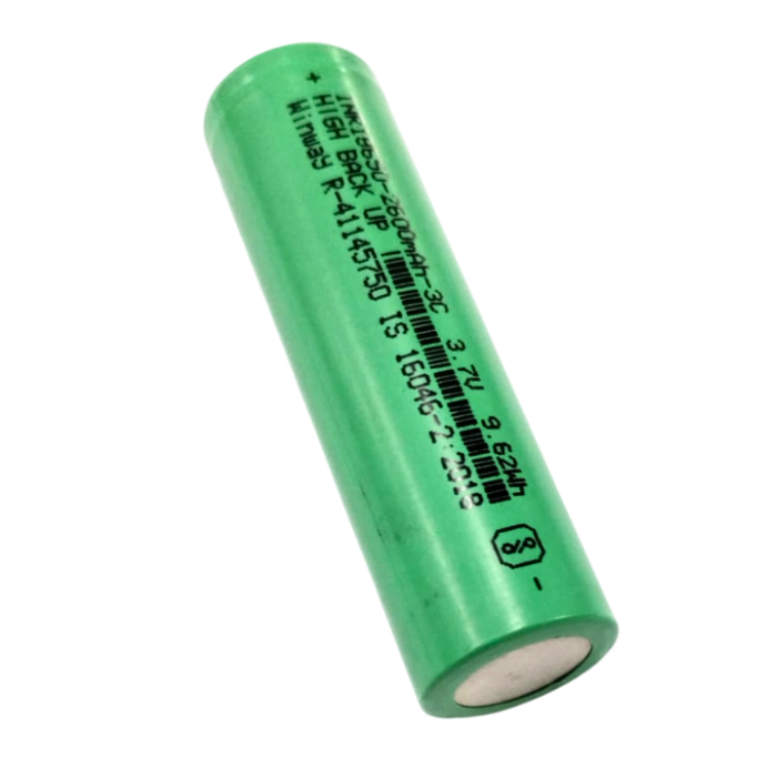 3.6V 2600mAh 18650 Battery – Reliable Li-ion battery with 3.6V output. -Lithium Battery -Robocraze