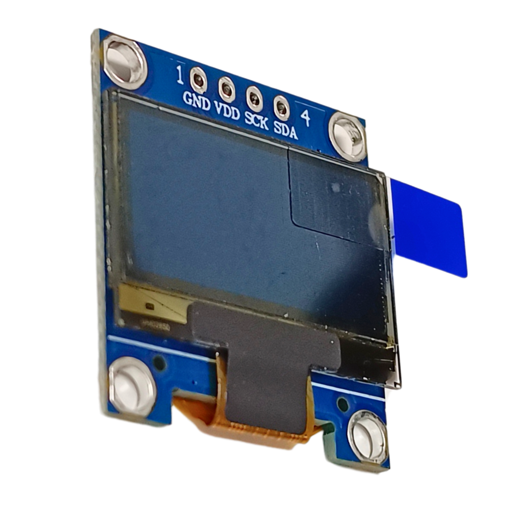 0.96 Inch OLED Display Module SPI/I2C 4pin Blue Color -Displays -OLED Display -Robocraze
