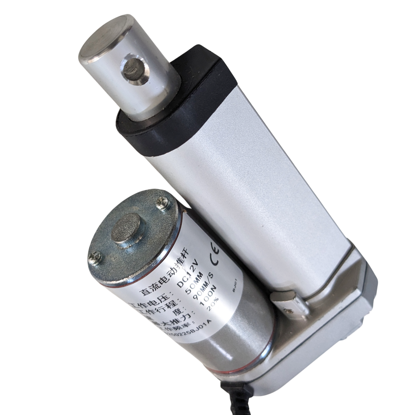 12V 50MM Stroke Length 90MM/S 100N Linear Actuator for Industrial Applications -Motors & Mechanical -Pumps & SOVs -Robocraze