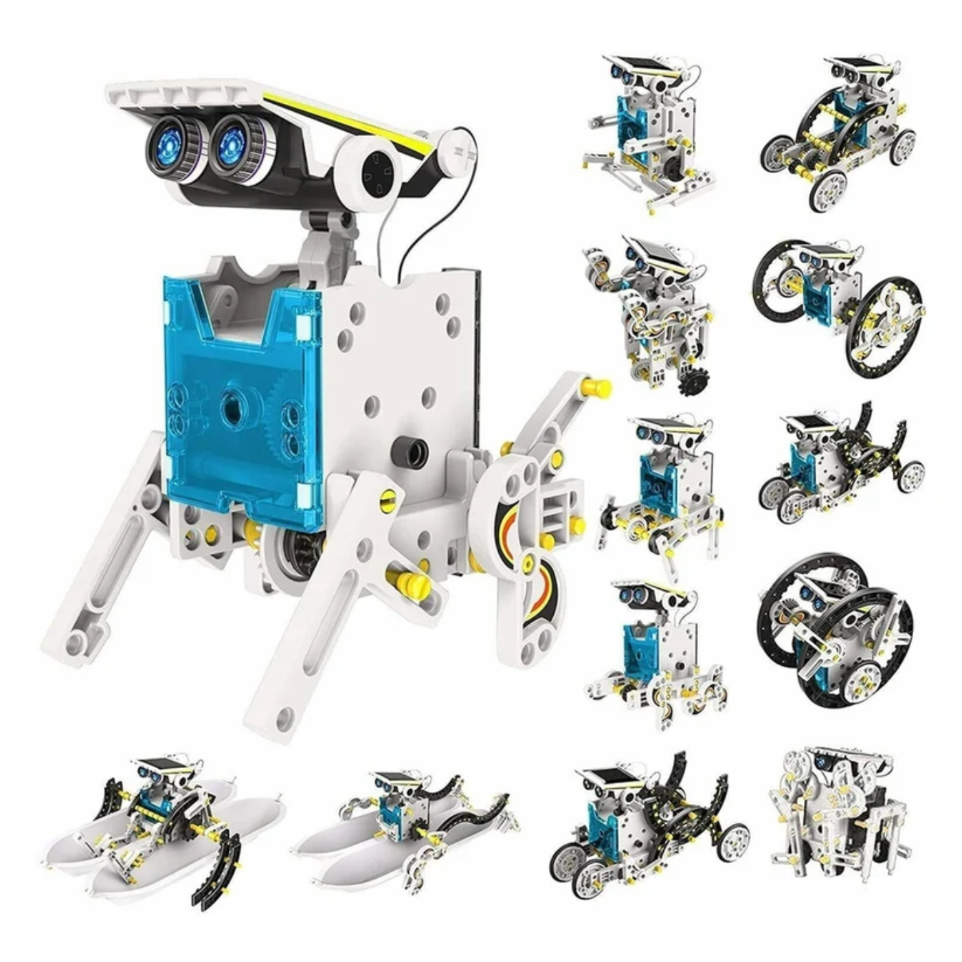 14-in-1 Educational DIY Solar Transformers Robot Toy – Eco-friendly DIY Kits, STEM Kits, Robot Kits -Robocraze