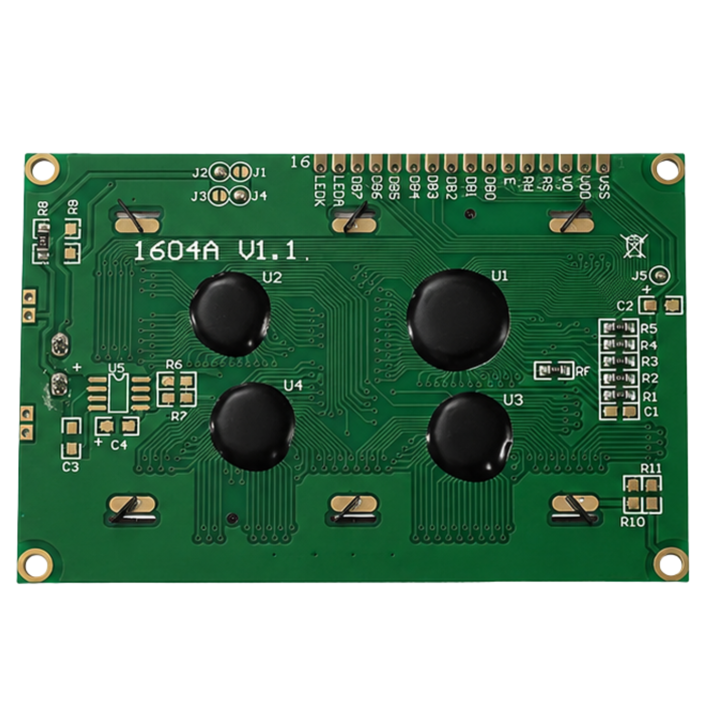 16x4 LCD blue JHD - JHD 16x4 blue LCD for Arduino, Raspberry Pi & DIY projects. -LCD Display -Robocraze