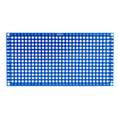 1 7Semi 2.54mm 29x14 Holes Dual-Sided PCB Prototype Board - Robocraze