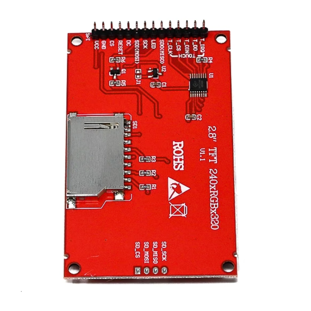 2.8-Inch SPI TFT Touchscreen Module 240 × 320 Resolution -Display Modules -TFT Display Modules -Robocraze