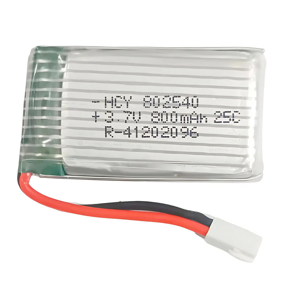 Witty Fox 800mAh Rechargeable 3.7v Lithium Polymer Battery -Drone Battery -Robocraze