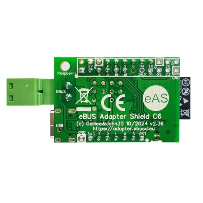 Adapter Shield ELECROW eBus Adapter Shield C6 with Translucent Enclosure USR-ES1 Modu ...