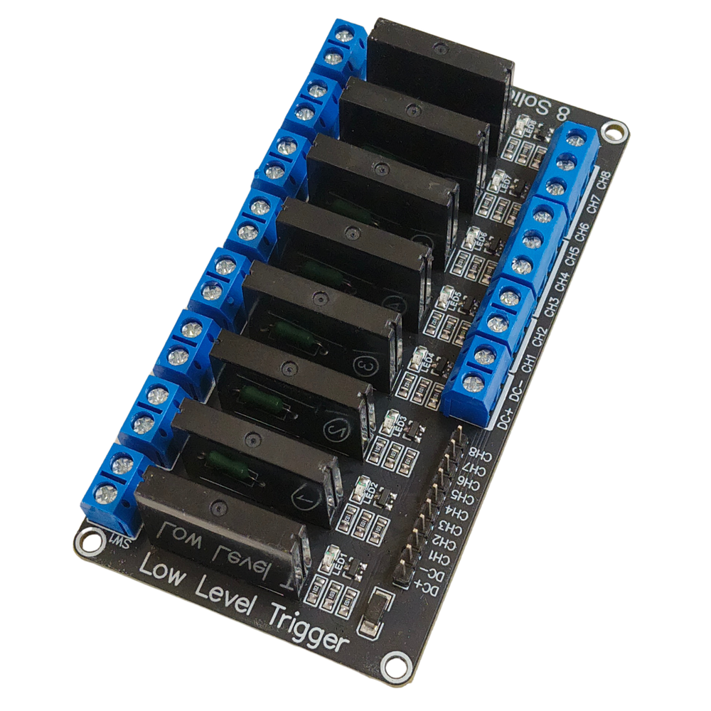 5V 8 Channel SSR Module – 8-channel solid-state relay module for automation. -Relay Module -Robocraze