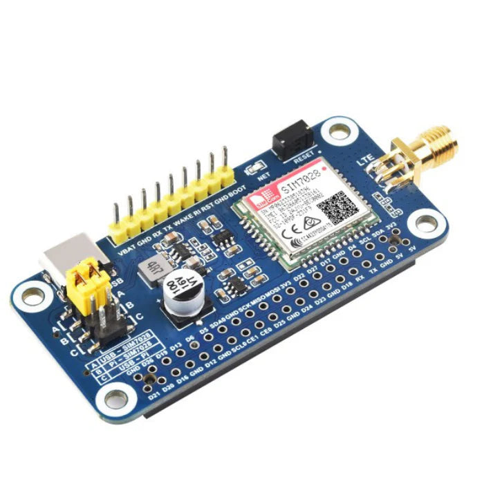 Waveshare SIM7028 NB-IoT HAT for Raspberry Pi – Global NB-IoT HAT for reliable IoT communication -Robocraze