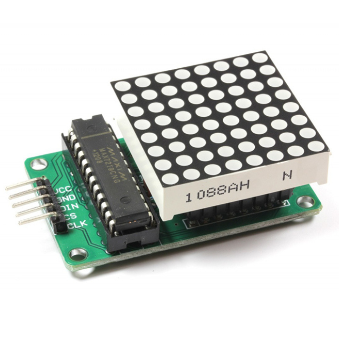 MAX7219 8x8 LED Dot Matrix Display Module – Scrolling text & animations for Arduino. -LED Display -Robocraze