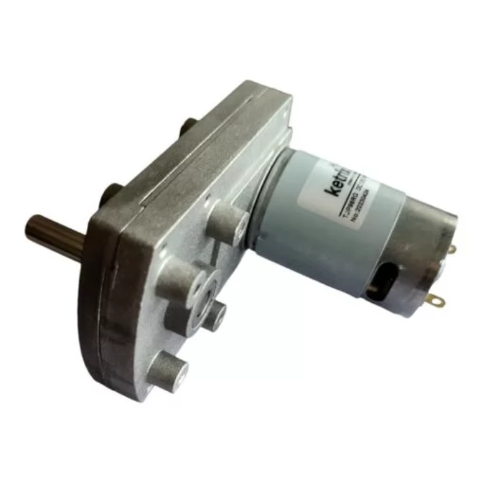 60 RPM High Torque 12v DC Rectangle Geared Motor -Motors & Mechanical -Rectangle Geared Motor -Robocraze