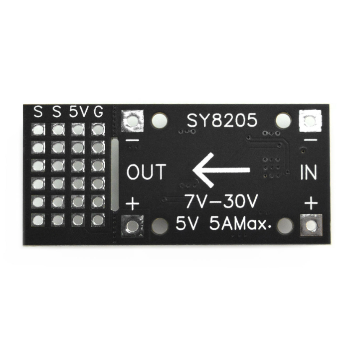 DFRobot 20W DC-DC Buck Converter Power Module 7-24V to 5V 4A - buck converter module - Robocraze