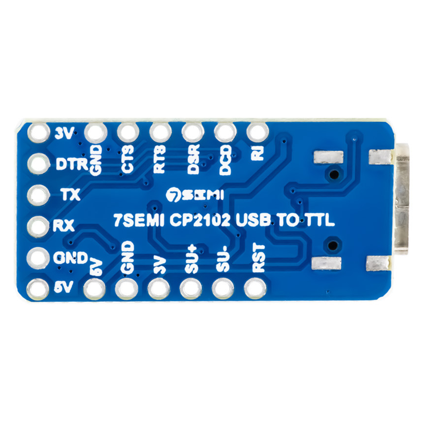 7Semi 3.3V/5V CP2102 USB-C to UART TTL Converter Serial Module -Microcontrollers -Data Converts -Robocraze