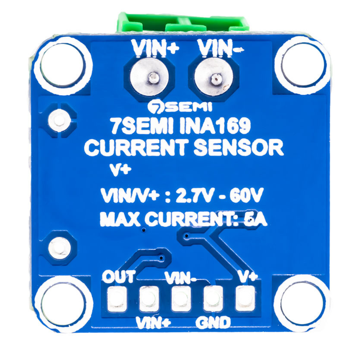 7Semi 5A Analog INA169 DC Current Sensor Breakout Module -Sensors -Current/Voltage Sensor -Robocraze