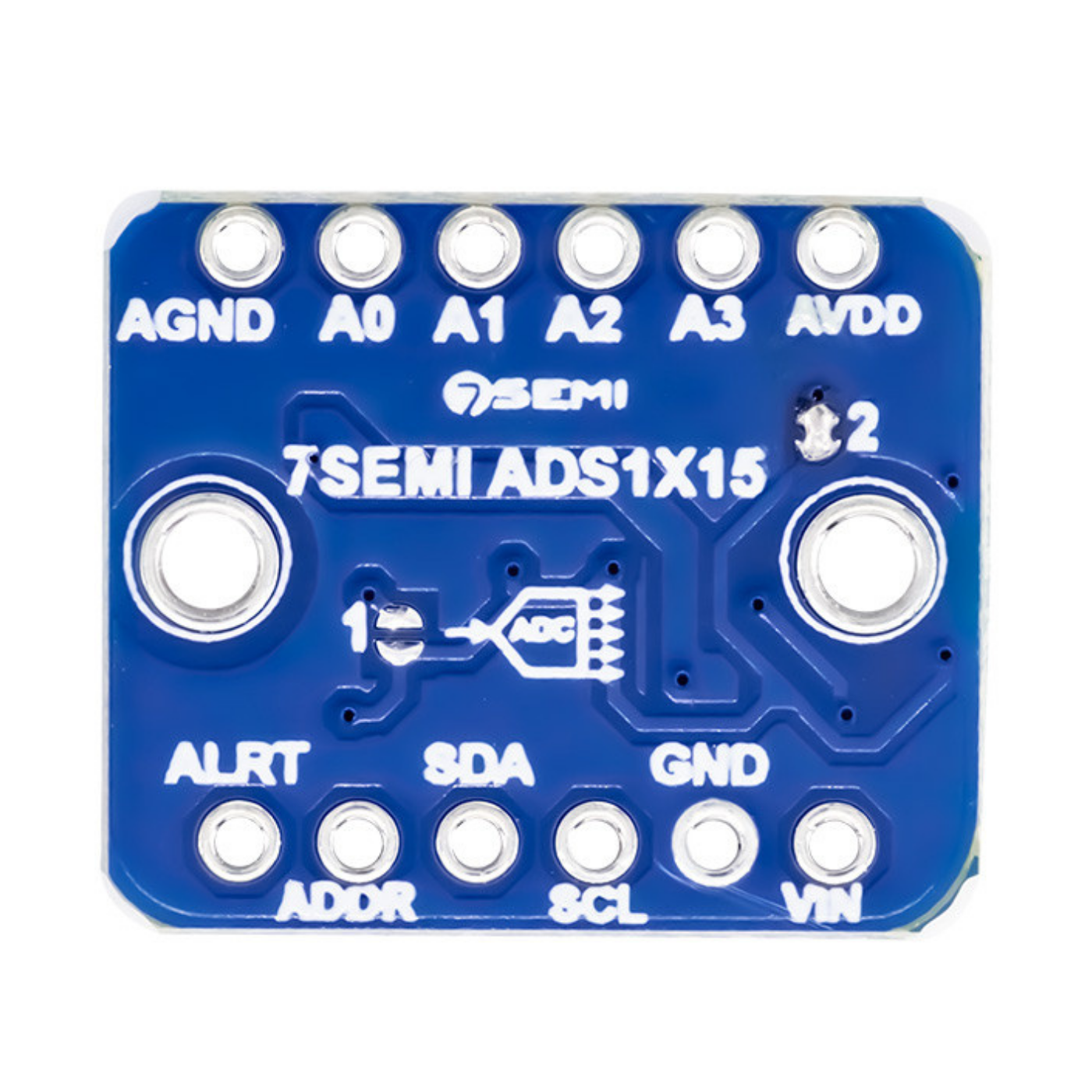 7Semi ADS1015 I2C 4-Channel 12bit ADC Breakout Board -Electronic Modules -Breakout Boards -Robocraze