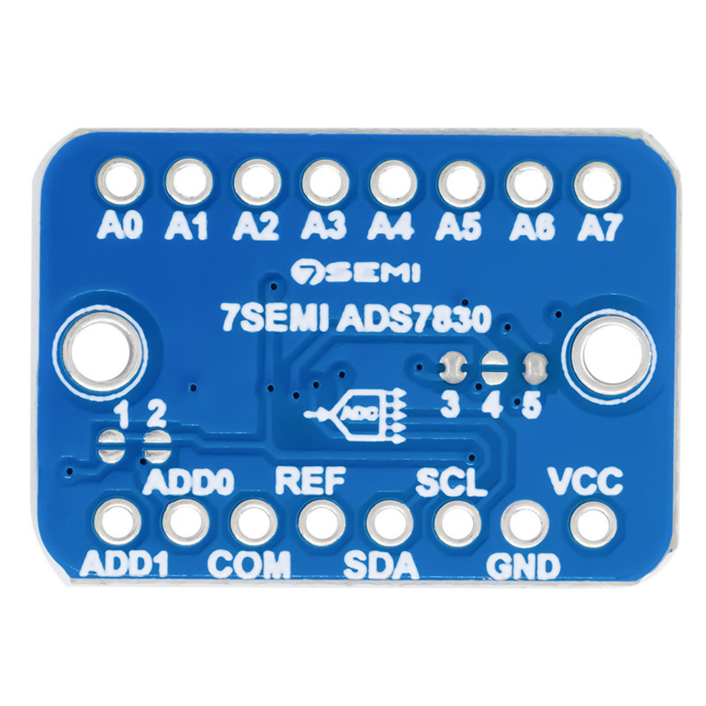 7Semi ADS7830 I2C 8-Bit 8-Channel Analog to Digital Converter Breakout -Electronic Modules -Breakout Boards - Robocraze