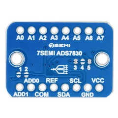 7Semi ADS7830 I2C 8-Bit 8-Channel Analog to Digital Converter Breakout -Electronic Modules -Breakout Boards - Robocraze