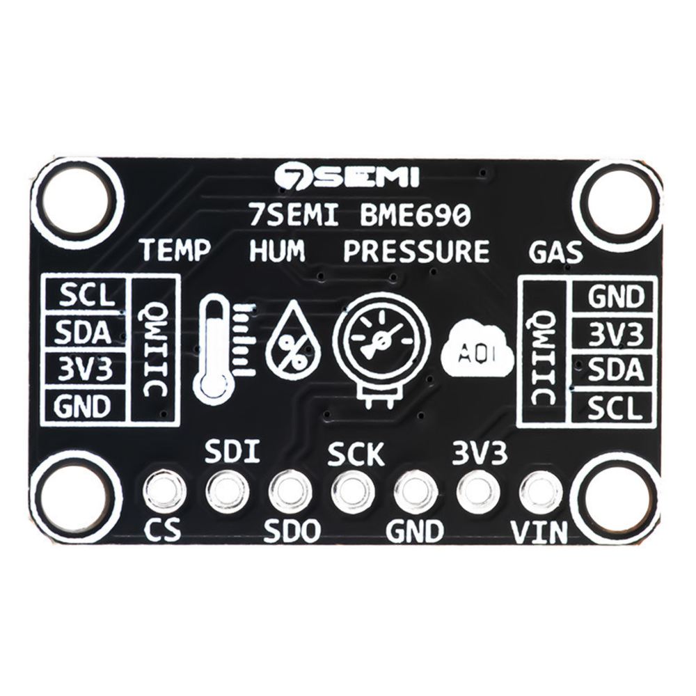 7Semi BME690 Digital Sensor Module - Temp, Humidity, Pressure, Gas -Sensors -Robocraze