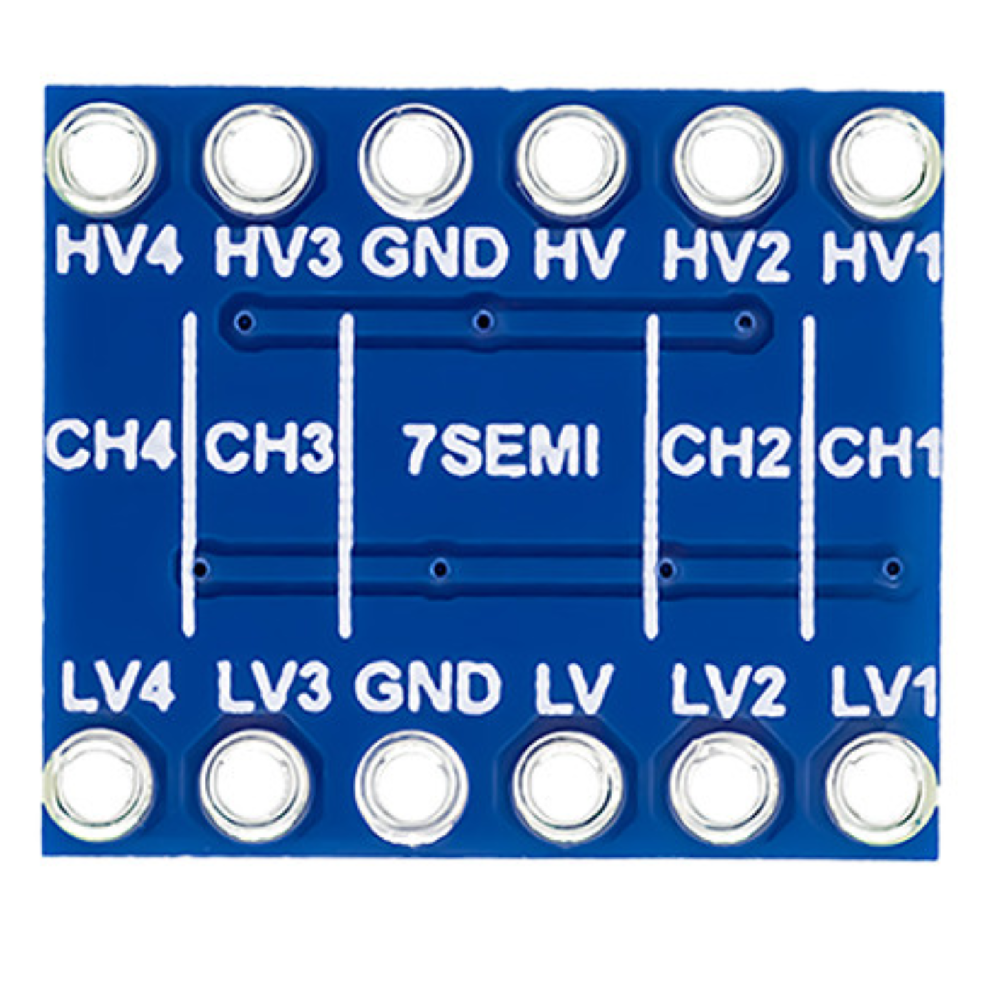 7Semi BSS138 4-Ch I2C Bi-directional Logic Level Converter Breakout -Electronic Modules -Logic Level Converters -Robocraze