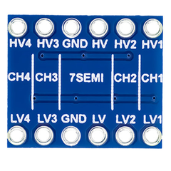 7Semi BSS138 4-Ch I2C Bi-directional Logic Level Converter Breakout -Electronic Modules -Logic Level Converters -Robocraze