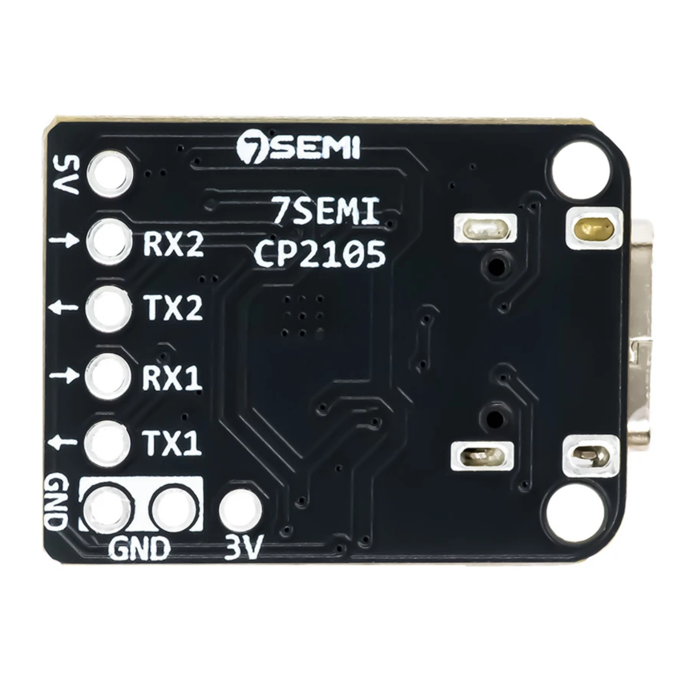 7Semi CP2105 USB Type-C to Dual UART Converter Module -Cables -USB Cables -Robocraze
