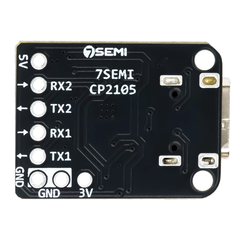 7Semi CP2105 USB Type-C to Dual UART Converter Module -Cables -USB Cables -Robocraze