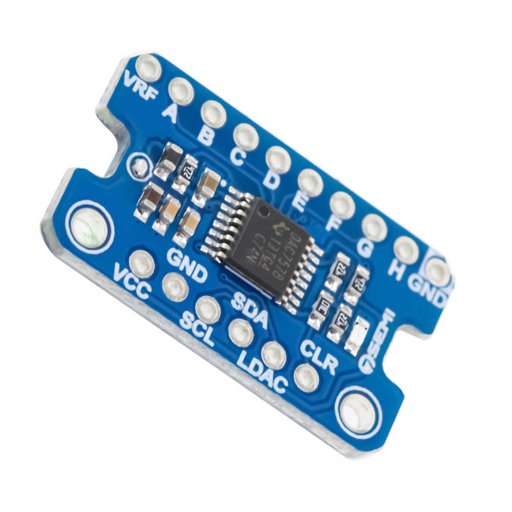 7Semi DAC7578 Breakout Board 8-Channel 12-Bit I2C DAC Module - Electronic Modules - Breakout Boards - Robocraze