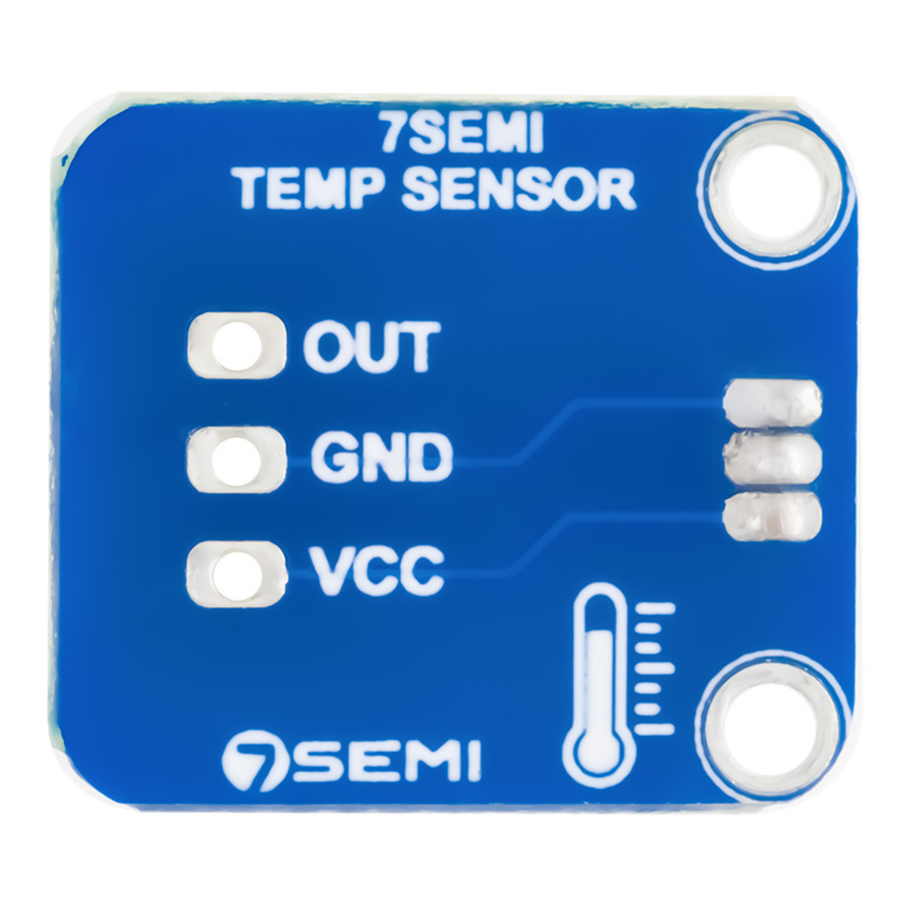 7Semi DS18B20+ 1-Wire Digital Temperature Sensor Breakout Board with 3Pin Connector -Electronic Modules - Breakout Boards - Robocraze