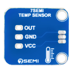 7Semi DS18B20+ 1-Wire Digital Temperature Sensor Breakout Board with 3Pin Connector -Electronic Modules - Breakout Boards - Robocraze