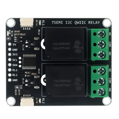 7Semi Dual Channel 5V 10A I2C Qwiic Relay Module -Electronic Modules -Relays -5V Relays -Robocraze