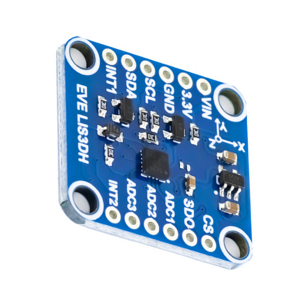 7Semi LIS3DH Triple Axis MEMS Accelerometer Breakout Module I2C SPI - Electronic Modules - Breakout Boards - Robocraze