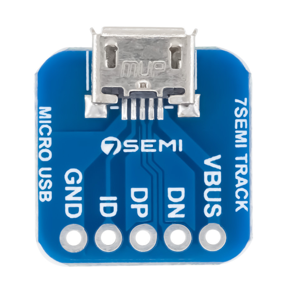 7Semi Micro USB Type-B Female Breakout Board -Electronic Modules - Breakout Boards - Robocraze



 