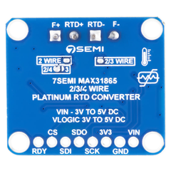 7Semi PT1000 RTD 2-Wire Temperature Sensor Breakout Board with Amplifier MAX31865 -Electronic Modules -Breakout Boards -Robocraze