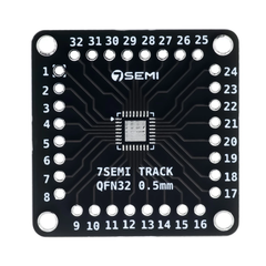 7Semi QFN32 Adapter Board 0.5mm & 0.65mm SMD to DIP Converter for STM, AVR & ESP Prototyping -Electronic Modules -Breakout Boards -Robocraze