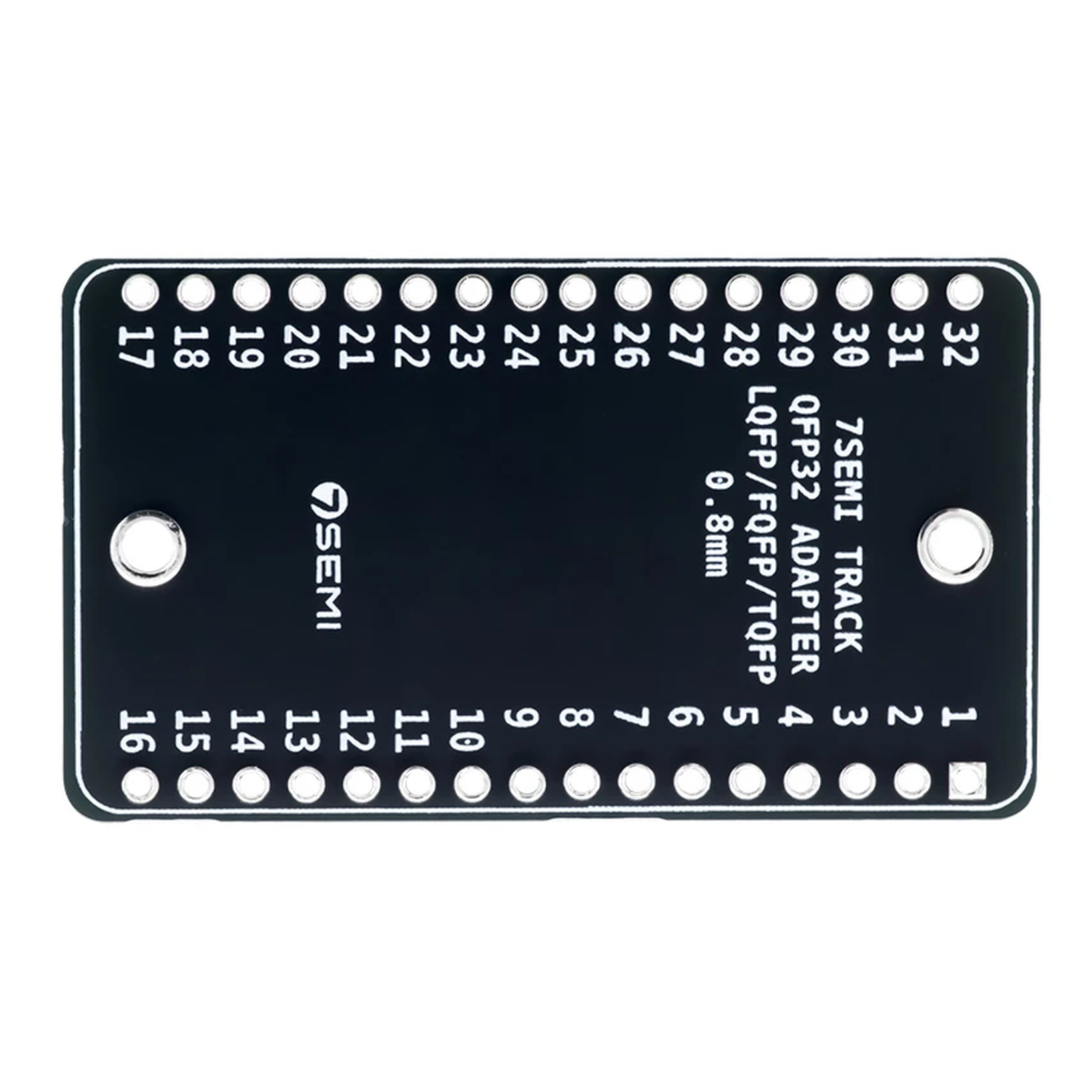 7Semi QFP32/TQFP32 0.8mm Adapter Board SMD to DIP Converter for STM & AVR -Electronic Modules -Breakout Boards -Robocraze