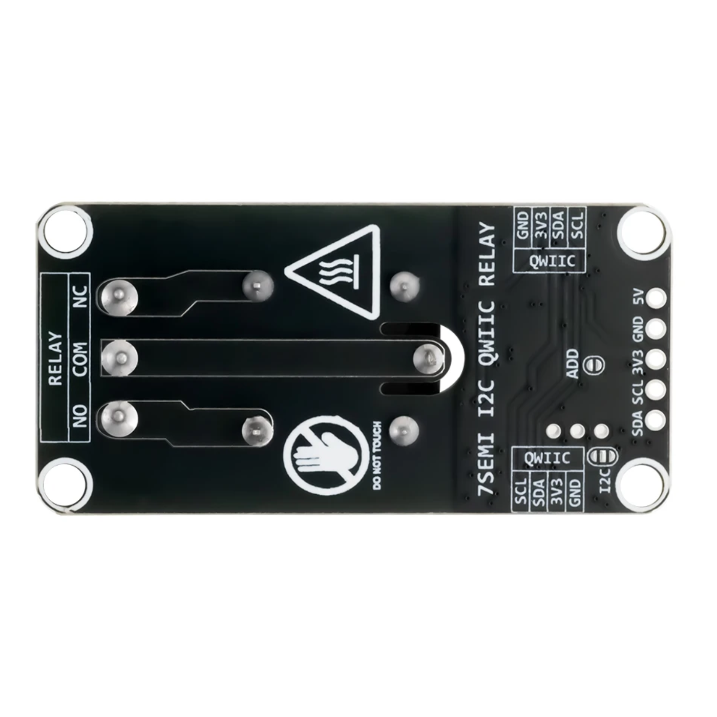 7Semi SPDT Single Channel I2C Qwiic 5V DC Input Relay Module 230V AC 10A Load -Electronic Modules -Relays -5V Relays -Robocraze