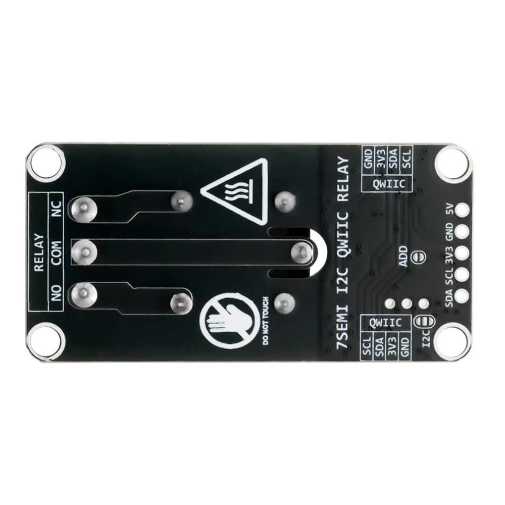 7Semi SPDT Single Channel I2C Qwiic 5V DC Input Relay Module 230V AC 10A Load -Electronic Modules -Relays -5V Relays -Robocraze