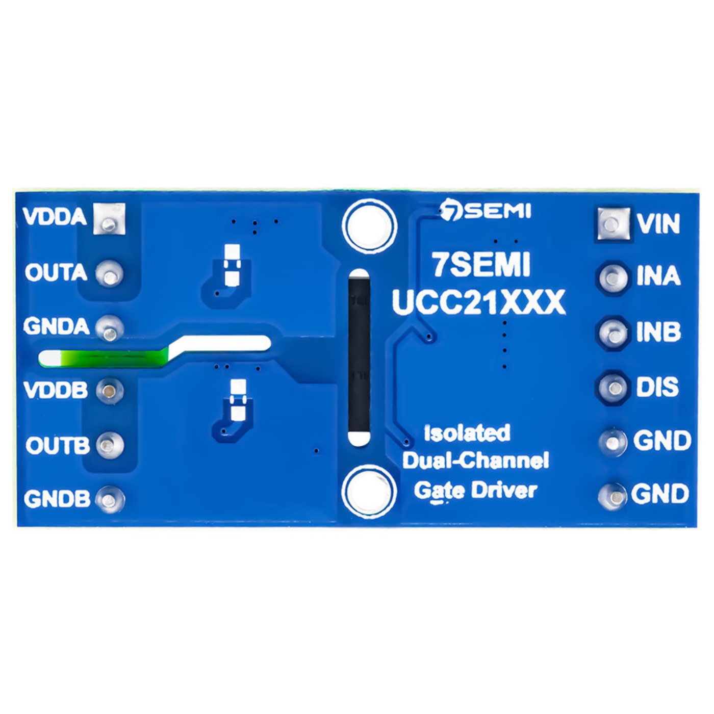 7Semi UCC21331 3kVRMS Isolated Dual-Channel Gate Driver Breakout Board -Electronic Modules -Breakout Boards -Robocraze