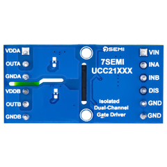 7Semi UCC21331 3kVRMS Isolated Dual-Channel Gate Driver Breakout Board -Electronic Modules -Breakout Boards -Robocraze