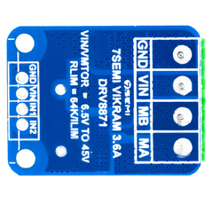 7Semi Vikram-453R6 45V 3.6A DRV8871 Single Channel Motor Driver Breakout -Motors & Mechanical -Motor Driver -Robocraze