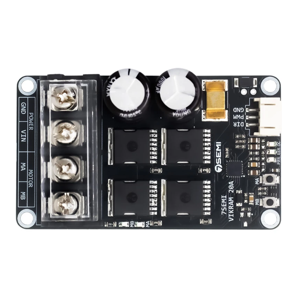 7Semi Vikram 3020 20A 7V-32V DC Single Channel Motor Driver -Motors & Mechanical -Motor Driver -Robocraze