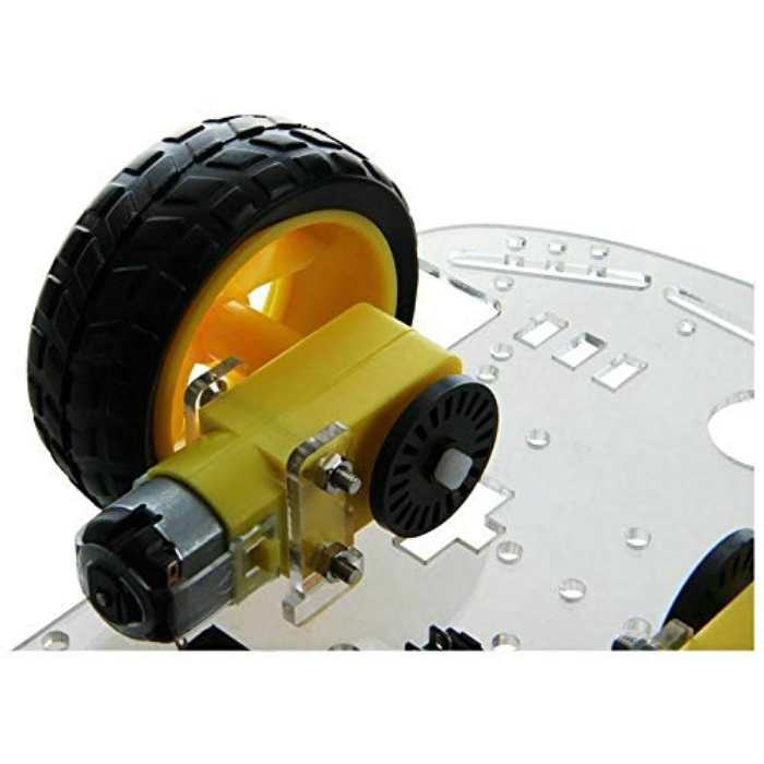 2WD Smart DIY Robot Car Chassis Kit – Lightweight 2-wheel chassis for robotics. -Robot Wheels and Chassis -Robocraze