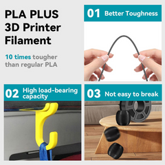 1.75mm Premium HS PLA Filament for 3D Printer (Raven Black)