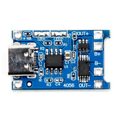 TP4056 Battery Charger C Type Module – USB-C TP4056 lithium charger with protection. -Battery Charger -Robocraze