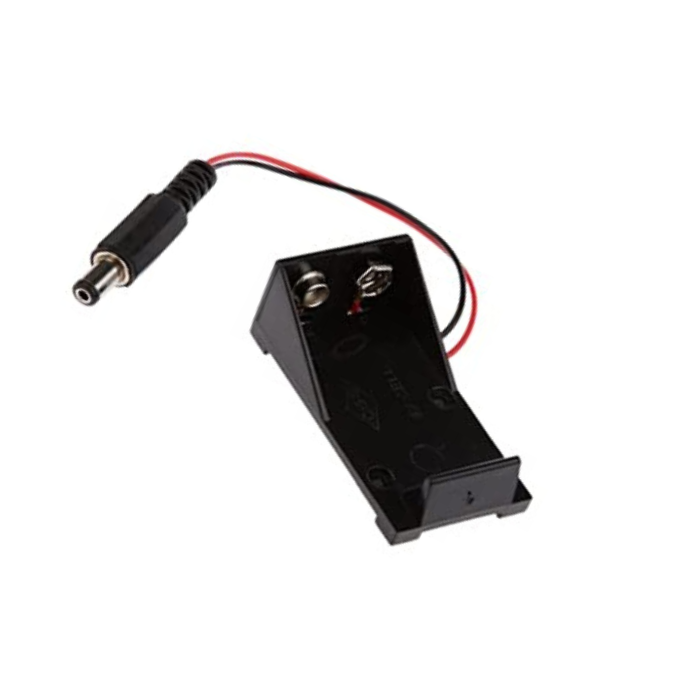 9V Battery Case with DC Jack -Battery Accessories -Robocraze