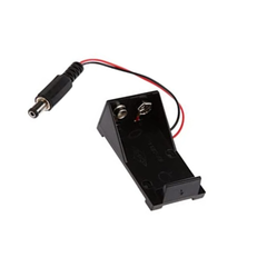 9V Battery Case with DC Jack -Battery Accessories -Robocraze