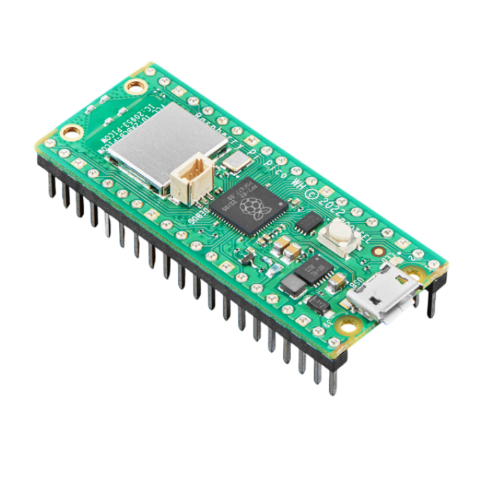 Official Raspberry Pi Pico WH – Compact Raspberry Pi Board with pre-soldered headers. -Robocraze
