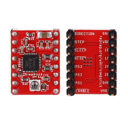 A4988 Stepper Motor Driver Module with Heat Sink For 3D Printer (Red)