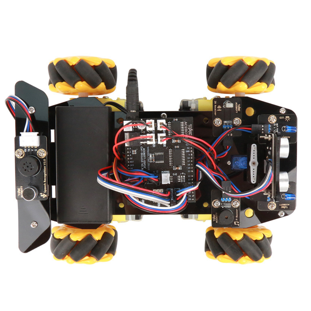 ACEBOOT QD011 AI Voice Recognition Expansion Kit for QD001 Smart Car -DIY Kits -DIY Car Kits -Robocraze