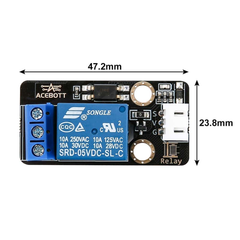 ACEBOTT 5V Relay Module for ESP32 & Arduino Easy-Plug -Electronic Modules -Relays -5V Relay Modules -Robocraze
